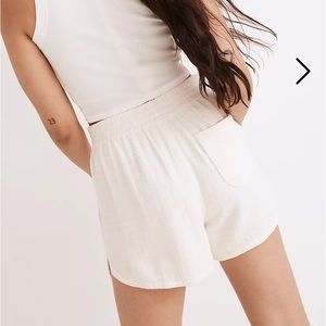 Linen-Blend Pasadena Pull-On Shorts
